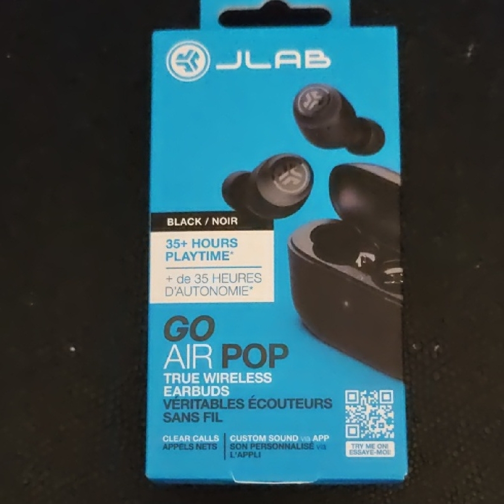 JLab Go Air Pop True Wireless Earbuds - Black